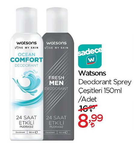 Watsons Deodorant Sprey Çeşitleri 150 ml image