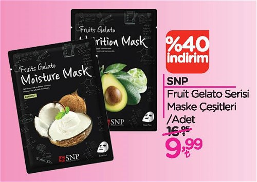 Snp Fruit Gelato Serisi Maske Çeşitleri/Adet image