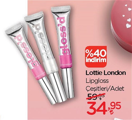 Lottie London Lipgloss Çeşitleri/Adet image