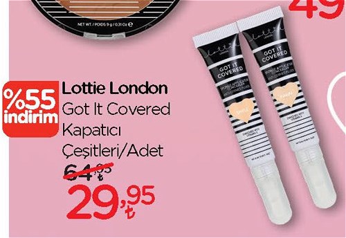 Lottie London Got It Covered Kapatıcı Çeşitleri/Adet image