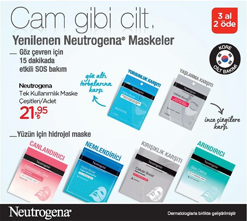 Neutrogena Tek Kullanımlık Maske Çeşitleri/Adet image