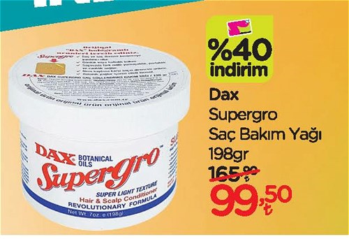 Dax Supergro Saç Bakım Yağı 198 g image