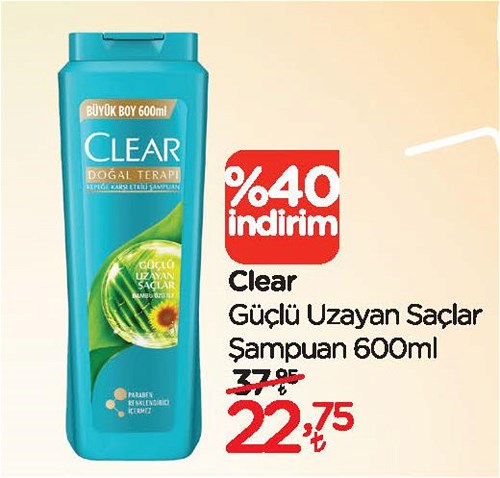 Clear Güçlü Uzayan Saçlar Şampuan 600 ml image