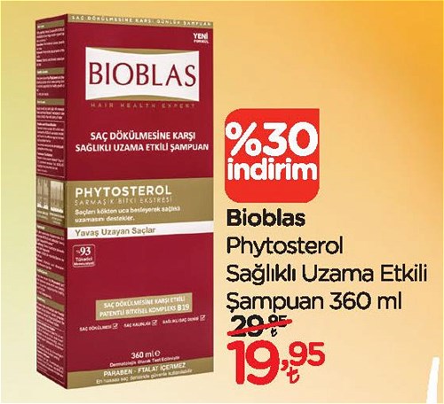 Bioblas Phytosterol Sağlıklı Uzama Etkili Şampuan 360 ml image