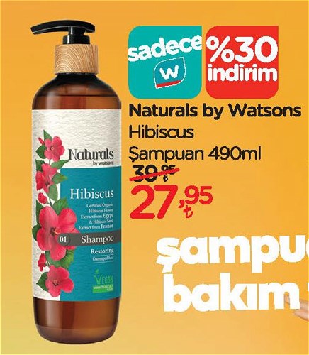 Naturals by Watsons Hibiscus Şampuan 490 ml image