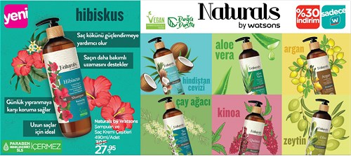 Naturals by Watsons Şampuan ve Saç Kremi Çeşitleri 490 ml image