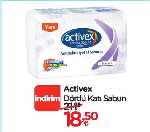 Activex Dörtlü Katı Sabun image