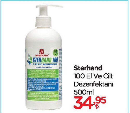 Sterhand 100 El ve Cilt Dezenfektanı 500 ml image