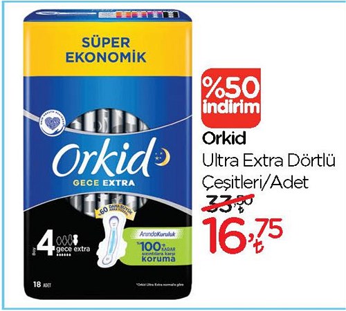 Orkid Ultra Extra Dörtlü Çeşitleri/Adet image