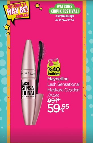 Maybelline Lash Sensantional Maskara Çeşitleri/Adet image