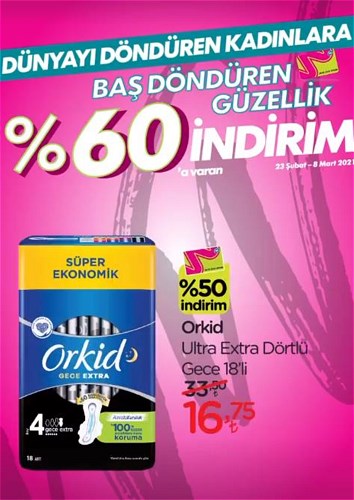 Orkid Ultra Extra Dörtlü Gece 18'li image