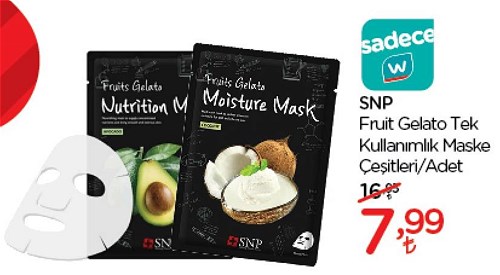 Snp Fruit Gelato Serisi Maske Çeşitleri/Adet image