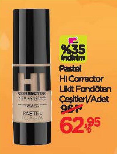 Pastel HI Corrector Likit Fondöten Çeşitleri/Adet image