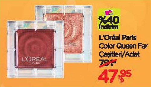 Loreal Paris Color Queen Far Çeşitleri/Adet image