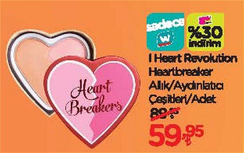 I Heart Revolution Heartbreaker Allık/Aydınlatıcı Çeşitleri/Adet image