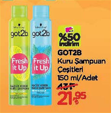 Got2b Kuru Şampuan Çeşitleri 150 ml image