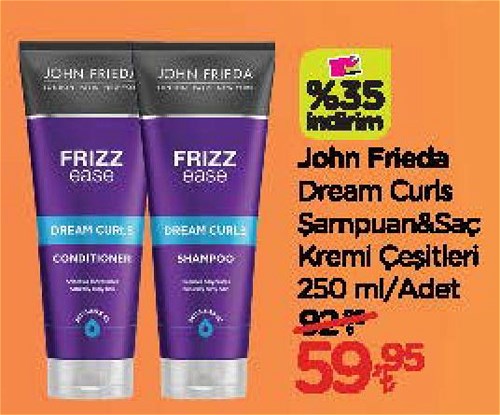 John Frieda Dream Curls Şampuanı&Saç Kremi Çeşitleri 250 ml image