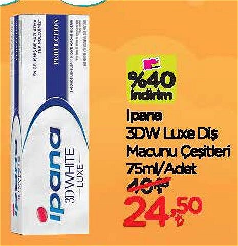 Ipana 3DW Luxe Diş Macunu Çeşitleri 75 ml image