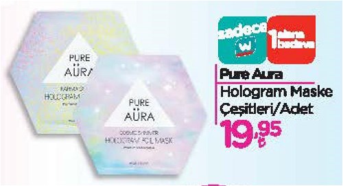 Pure Aqua Hologram Maske Çeşitleri/Adet image