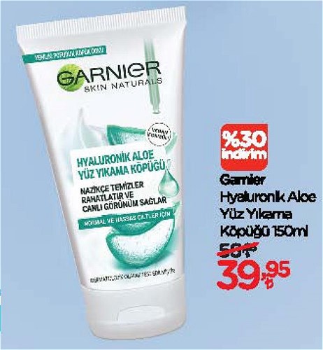 Garnier Hyaluronik Aloe Yüz Yıkama Köpüğü 150 ml image