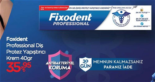 Fixodent Professional Diş Protez Yapıştırıcı Krem 40 gr image