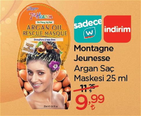 Montagne Jeunesse Argan Saç Maskesi 25 ml image