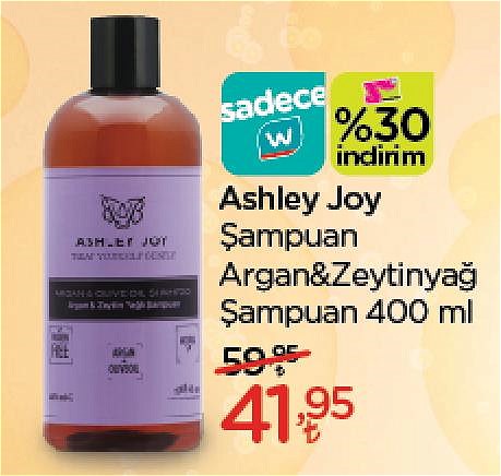 Ashley Joy Şampuan Argan&Zeytinyağ Şampuan 400 ml image