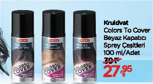 Kruidvat Colors To Cover Beyaz Kapatıcı Sprey Çeşitleri 100 ml image