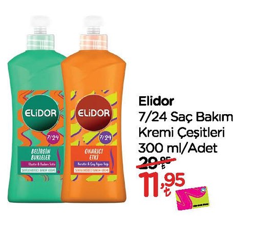 Elidor 7/24 Saç Bakım Kremi Çeşitleri 300 ml image