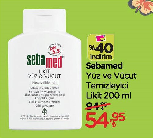 Sebamed Yüz ve Vücut Temizleyici Likit 200 ml image