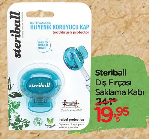 Steriball Diş Fırçası Saklama Kabı image