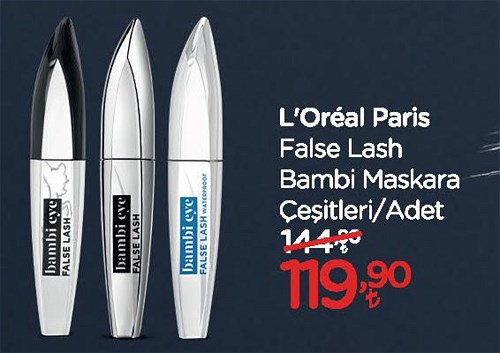 Loreal Paris False Lash Bambi Maskara Çeşitleri/Adet image