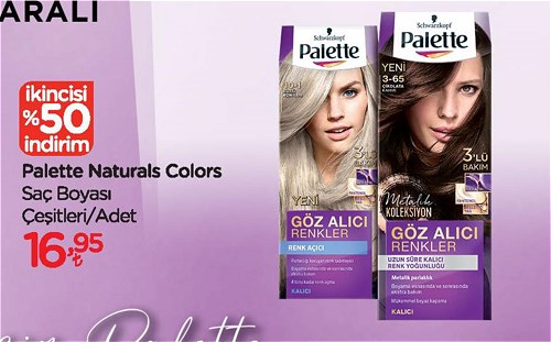 Schwarzkopf Palette Naturals Colors Saç Boyası Çeşitleri/Adet image