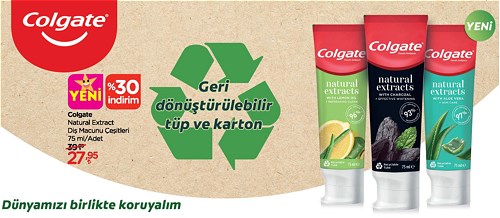 Colgate Natural Extract Diş Macunu Çeşitleri 75 ml image