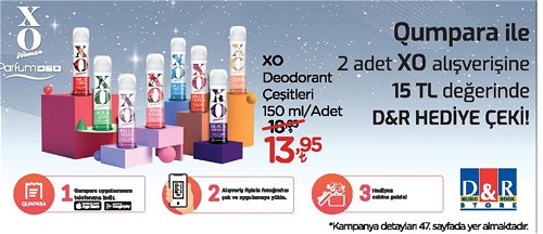 XO Deodorant Çeşitleri 150 ml image