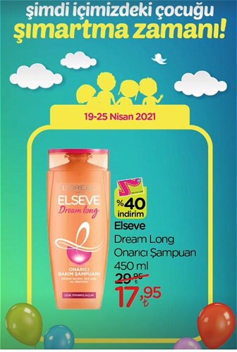 Elseve Dream Long Onarıcı Şampuan 450 ml image