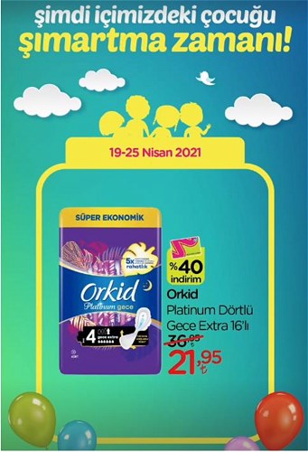 Orkid Platinum Dörtlü Gece Extra 16'lı image