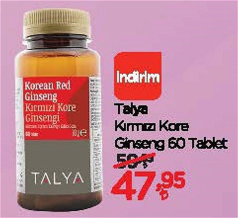 Talya Kırmızı Kore Ginseng Tablet image