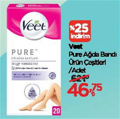 Veet Pure Ağda Bandı Ürün Çeşitleri/Adet image