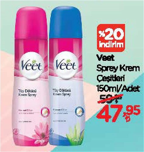 Veet Sprey Krem Çeşitleri 150 ml image