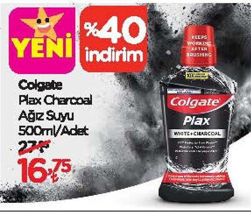 Colgate Plax Charcoal Ağız Suyu 500 ml image