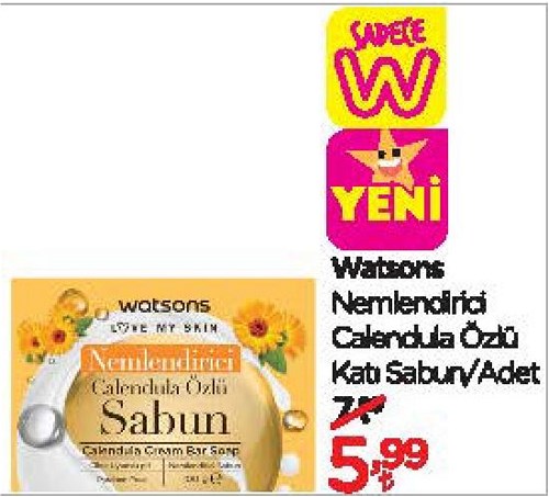 Watsons Nemlendirici Calendula Özlü Katı Sabun  image