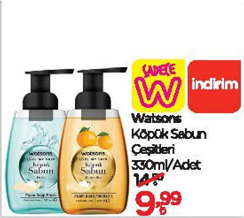 Watsons Köpük Sabun Çeşitleri 330 ml image