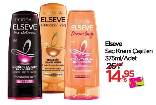 Elseve Saç Kremi Çeşitleri 375 ml image