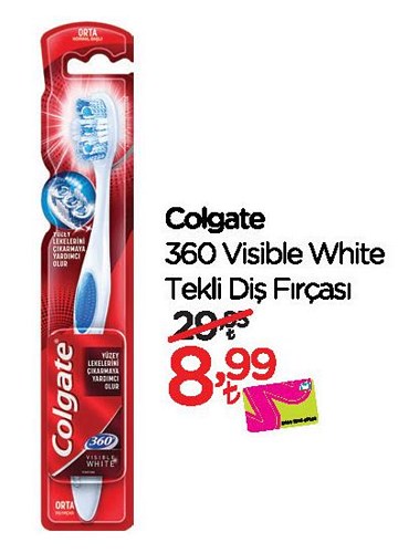 Colgate 360 Visible White Tekli Diş Fırçası image