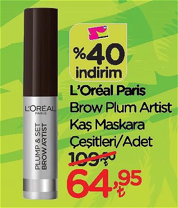 Loreal Paris Brow Plum Artist Kaş Maskara Çeşitleri/Adet image