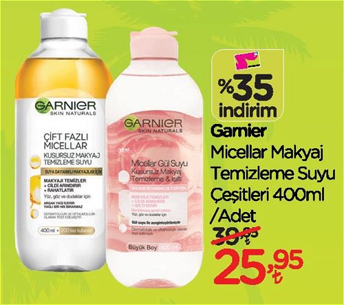 Garnier Micellar Makyaj Temizleme Suyu Çeşitleri 400 ml image