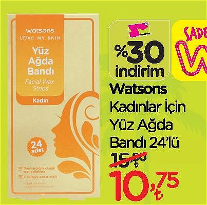 Watsons Kadınlar için Yüz Ağda Bandı 24'lü image