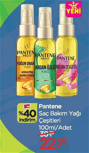 Pantene Saç Bakım Yağı Çeşitleri 100 ml image