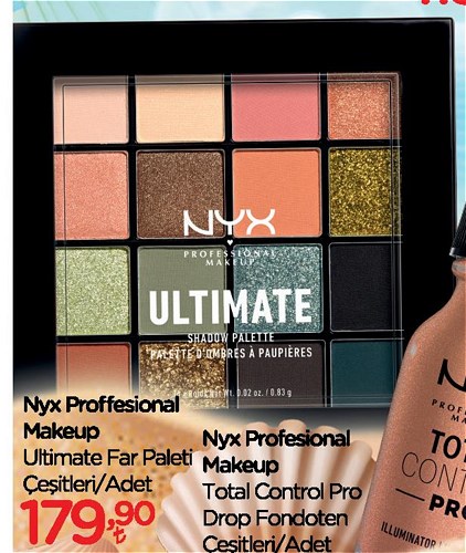 Nyx Proffesional Makeup Ultimate Far Paleti Çeşitleri/Adet image